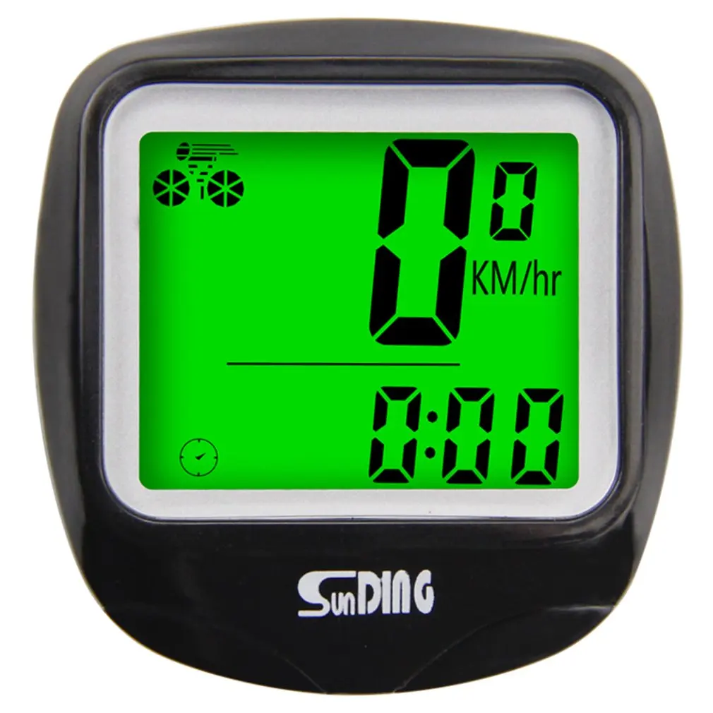 Imagen de Waterproof Bicycle Odometer Cycle Computer Multi-Function LCD Back-Light Display Bike Computer Speedometer Wireless