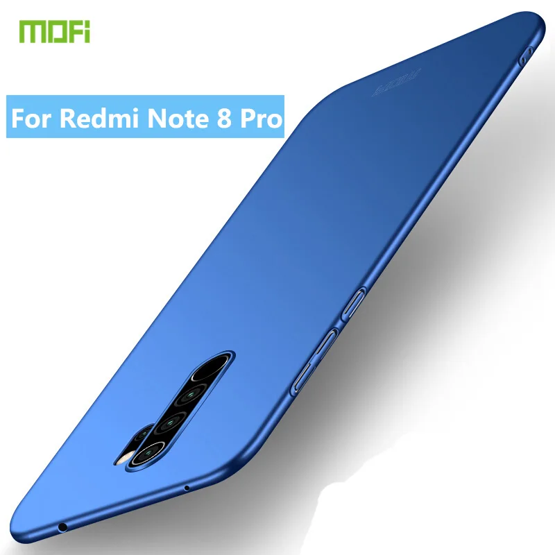 Оригинальный чехол MOFI для Redmi Note 8 Pro жесткий из поликарбоната Xiaomi пластиковый