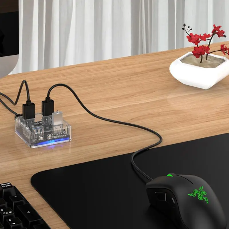 5 Гбит/с USB 3,0 концентратор 4 порта Высокоскоростной USB разветвитель с зарядным интерфейсом Мульти Usb порт разветвитель для ноутбука ПК компьютера
