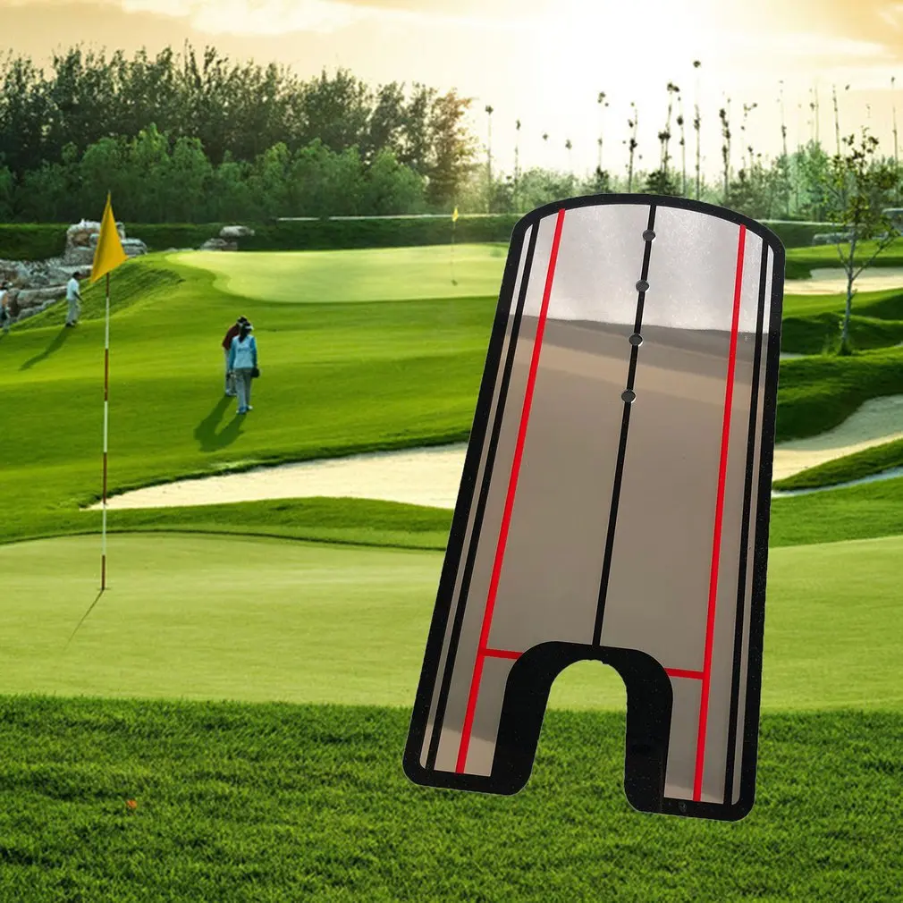 

Golf Putting Practice Mirror Putting Mirror Alignment Training Aid Golf Practice Putter Mirror Eye Line