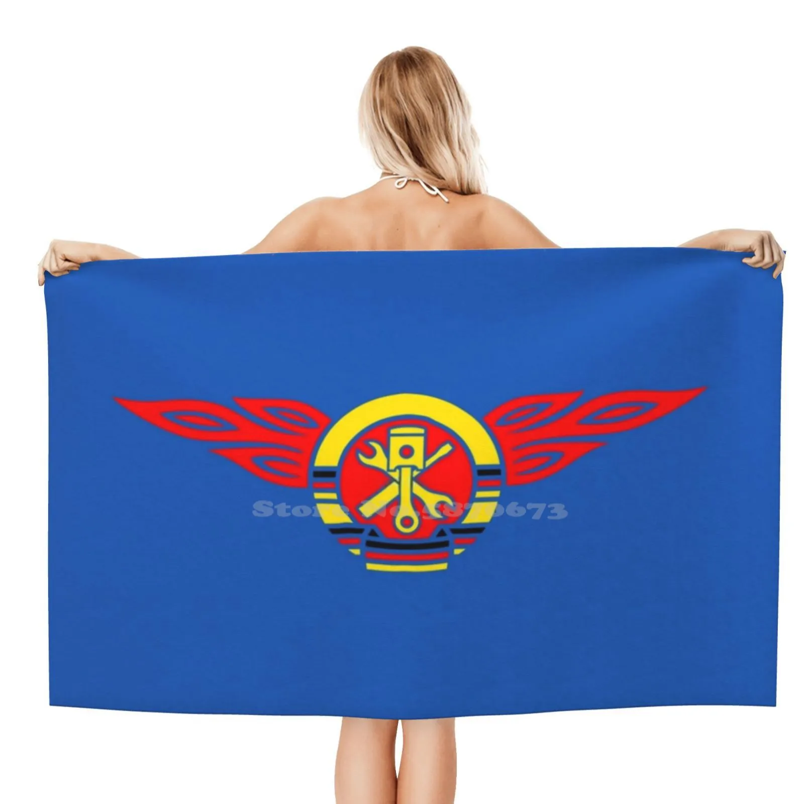 Ddr Flames Crest (Tricolore) Salviette Da Bagno Asciugamano Da Doccia Ad Asciugatura Rapida Gdr Nva Stemma Logo Emlem Volksarmee Simson Ciclomotore