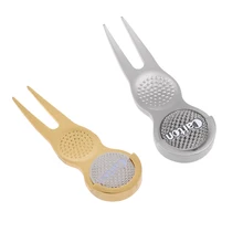 Портативный прочный инструмент для углубления гольфа со съемным магнитным мячом Для Гольфа Маркер Инструмент для гольфа инструмент для углубления золото серебро