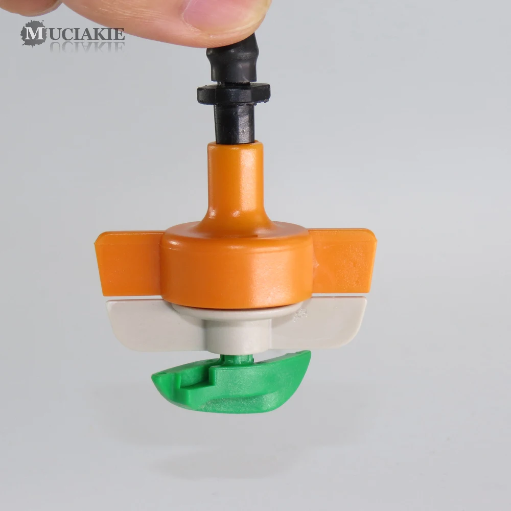 MUCIAKIE 10 шт. ID-6.0MM вращающиеся разбрызгиватели подвесной распылитель для капельного полива для теплицы полива сада орошения спрей