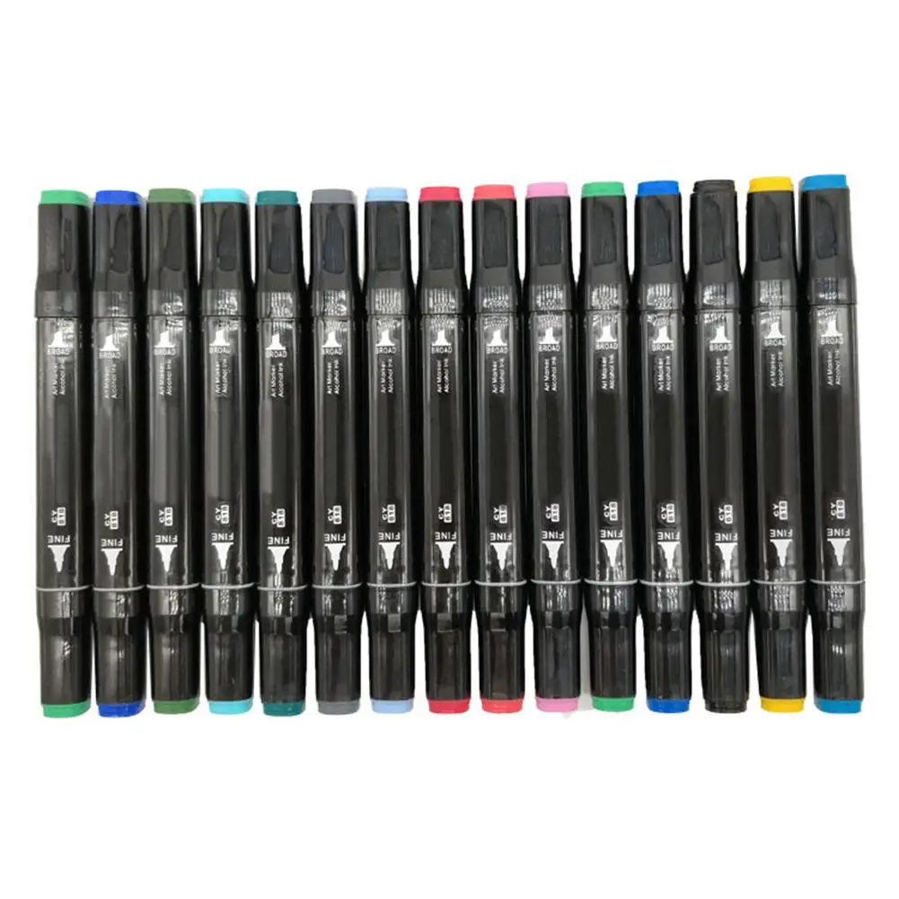 

30/40/60/80Color Art Markers Set Dual Headed Artist Sketch Oily Alcohol based markers For Animation Manga