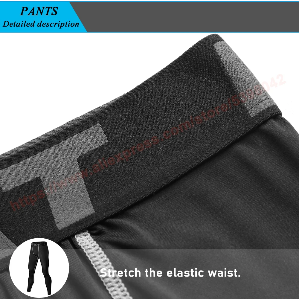 Running Tights Men Jogger Bodybuilding Sports Leggings Quick Dry Breathable Trousers Gym Training Man Pants Skinny Leggins