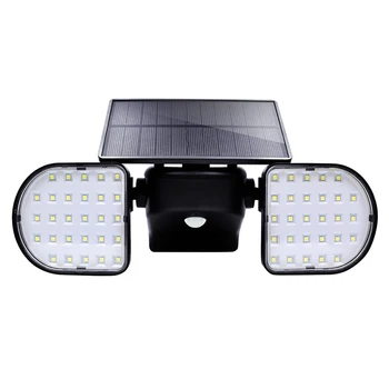 

Wall Light Adjustable Waterproof Garden Yard Double Head Motion Sensor 56 LED Durable Outdoor Rotatable Solar Powered Driveway