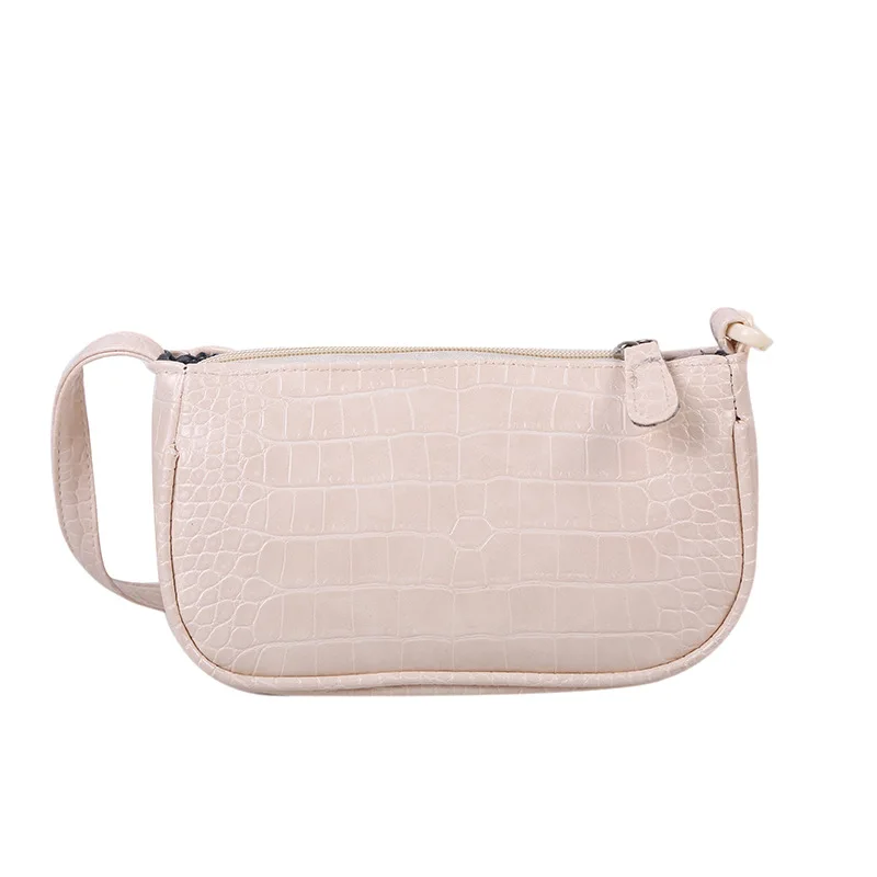 

2020 hot sell Casual PU Leather Sling Handbag Purse Women Elegant Chain Shoulder Crossbody Bag Popular Simple Female Daily Bag