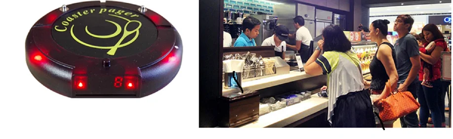 Chinese new and hot sell wireless customer coaster pager system