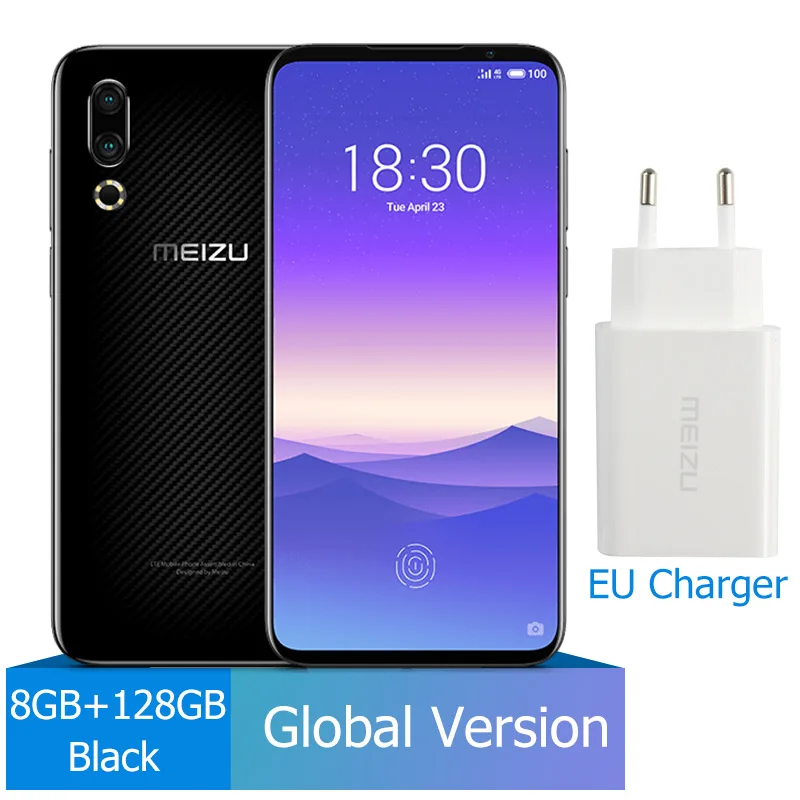 Meizu 16 s, 8 ГБ, 128 ГБ, глобальная версия, 16 s, Смартфон Snapdragon 855, четыре ядра, 6,15 дюймов, 48 МП, AI, двойная камера, мобильный телефон, NFC - Цвет: 16s 8GB128G Black