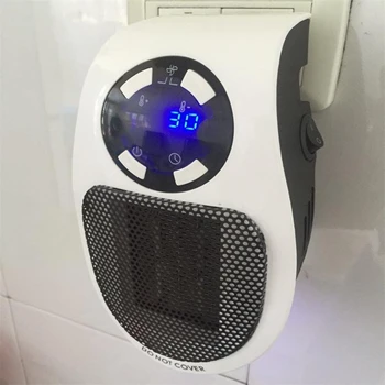 

22%,Remote Electric Handy Heater 10A 220V 500W Fast Heating Mini Desktop Wall Stove Radiator Warmer Machine