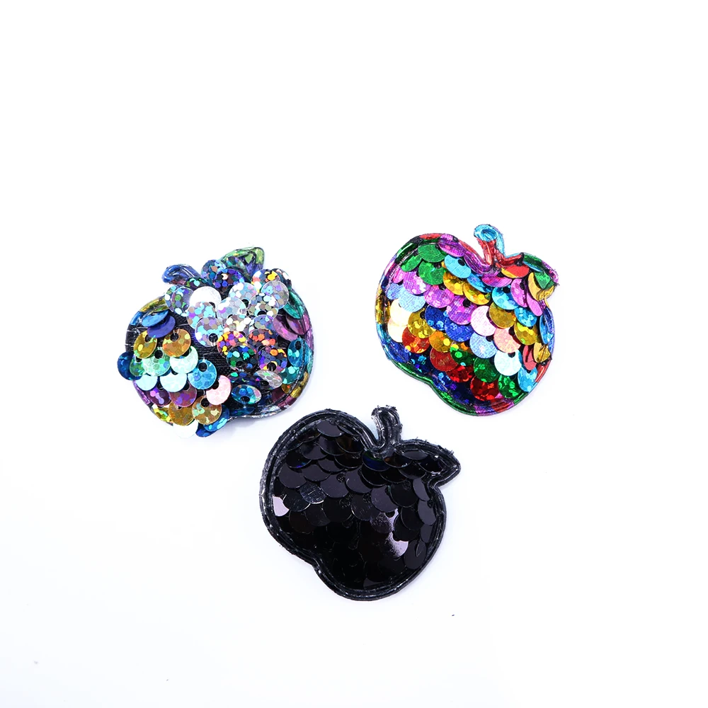 David accessories 70x67 мм двусторонние пайетки заплатка DIY украшения аксессуары 25 штук, материалы для ручных поделок, 25Yc7391