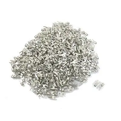 

1000 Pcs SNB5.5-4S AWG 12-10 Non Insulated Fork Terminals Connectors