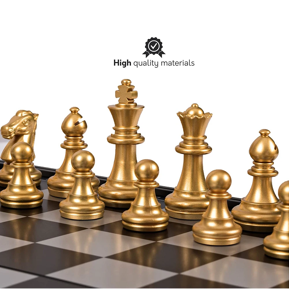 Magnetic Chess Set Magnetic Travel Chess Set with Board that Becomes a Storage Compartment Travel Toy Set