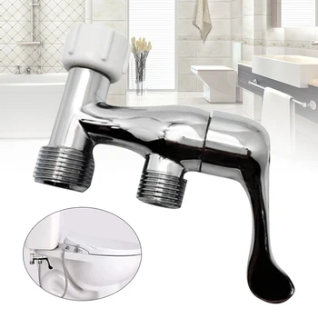 

Three Way Toilet Water Diverter Shower Arm Mounted Tee Connector Bathroom Faucet Splitter Home For Bidet T Adapter Hotel Brass