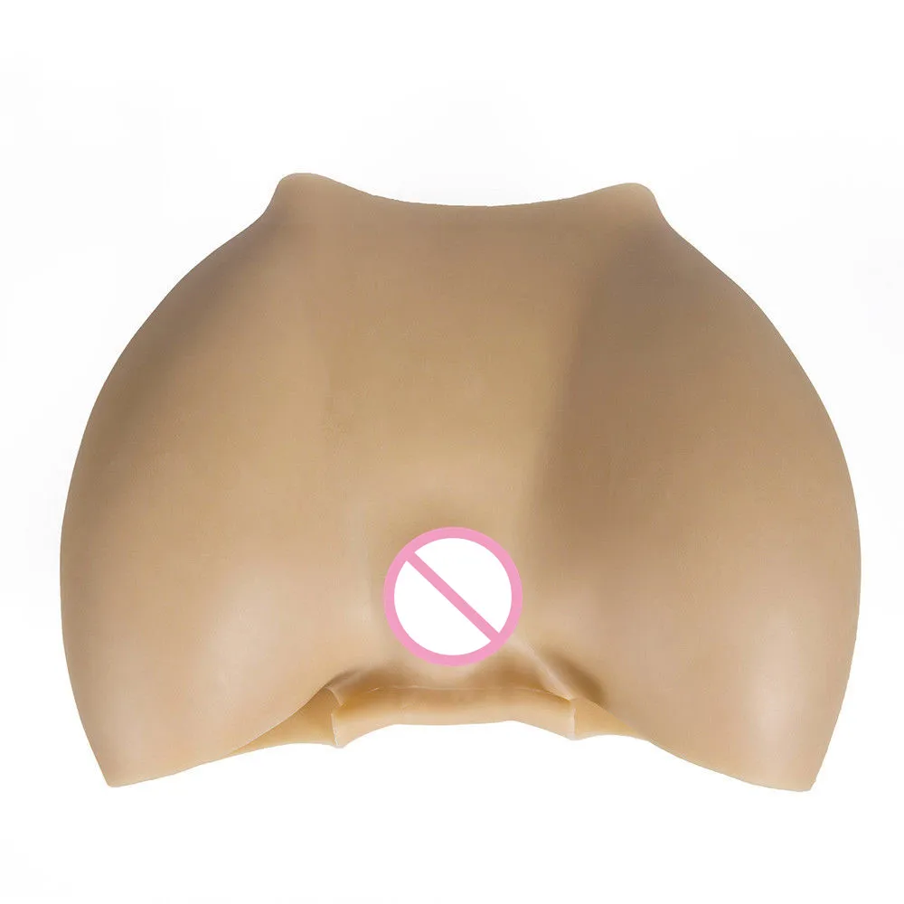 110cm New Informtion Full Silicone Hips Ass Enhancer Shaper Panty Shaped Has 3 Size Thinckness Beige Pants Mens False Butt