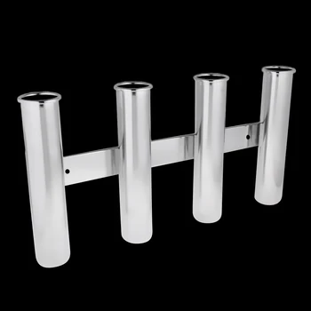 

Boat 316 Stainless Steel Rod Holder 4 Rod Rack Fishing Rod Pod for Marine