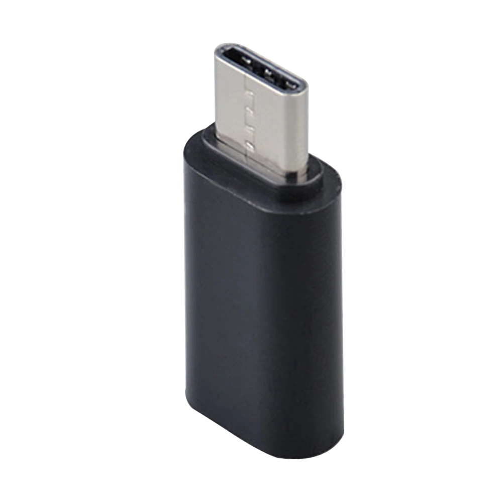 Черный Портативные аксессуары для дома, универсальный USB Высокоскоростной мини-адаптер для передачи данных, стабильный аудио адаптер, конвертер с разъемом типа C до 3,5 мм - Цвет: Черный