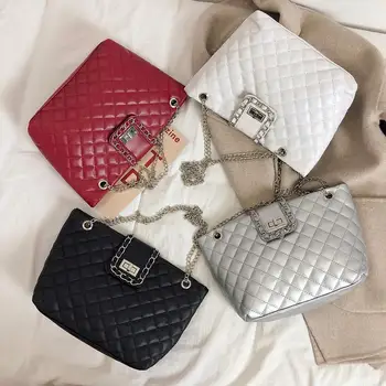

Hot Sale Handbag Fashion Classic Delicate Texture Leather Soft Women Handbag Large Capacity Shoulder Bag Solid Color Shopping