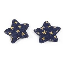 10 шт Любовь Сердце Морская звезда Форма уха джинсовые аксессуары для волос из ткани для изготовления заколки для волос Домашний текстиль Ремесла декор, 10Yc8758