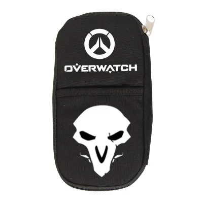 OW Overwatch Косплей холщовый чехол карандаш на молнии мультфильм косметичка для макияжа канцелярская сумка подарок