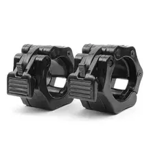 1 пара Высокое качество Олимпийский быстрый зажим для штанги воротник зажимы вес бар замки-1 дюймов усиленный пластиковый зажим не легко скользить