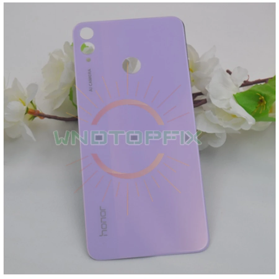 Крышка батарейного отсека для Huawei Honor 8X Задняя стеклянная крышка корпуса корпус