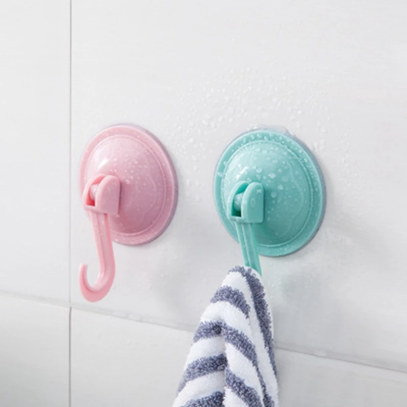 Suction Cup Hook Strong Suction Hooks Waterproof Bathroom Vacuum Hook Kitchen Towel Hanger Hooks Accessories 1PCS suction cup hook,multi purpose hooks,kitchen hooks,wall mount hooks