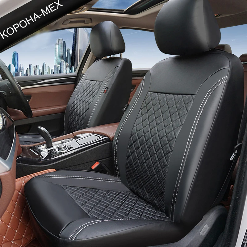 ROWNFUR Artificial Leather Car Seat Cover Fit Cars Seat Protector Cubre Asientos Para Automovil Universales Fashion Seat Covers