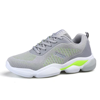 

MLEAM Hot Sale Hard-Wearing Mens Sneakers High Quality Spring Breathable Mesh Shoes Mens Black Gray Red Colors Zapatillas Hombre