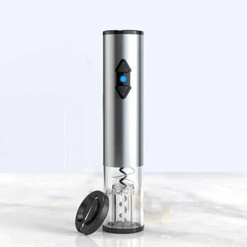 

Electric Wine Opener, Cordless Electrical Wine Bottle Opener Automatic Corkscrew with Vacuum Stoppers Foil Cutter