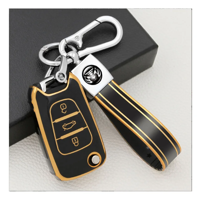 TPU Car Key Case Cover Shell Fob per KIA Rio 3 Soul Optima Ceed K2 K5 Cerato Sportage per Hyundai Elantra Accent i20 i30 ix35 - H0ce64cca491f4e6dbadaba68a662d619h