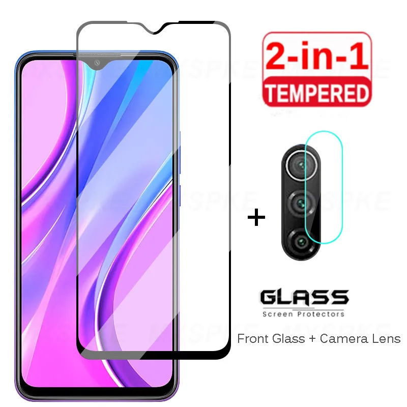 Cristal Protector para Xiaomi Redmi Note 9T 9S 9 Pro Max, cristal templado para lente de cámara, Protector de pantalla para Redmi 9A 9T 9C NFC