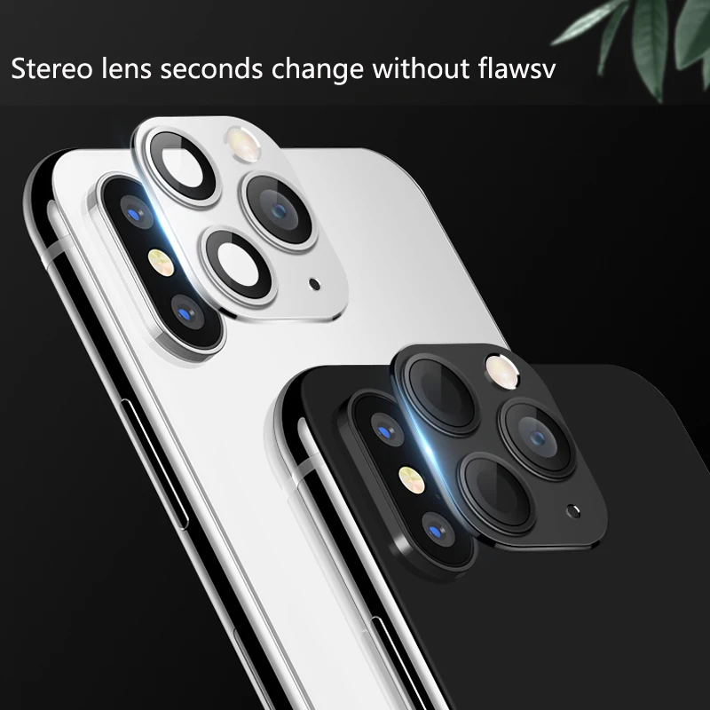 Металлический объектив для iPhone 11 Pro MAX, титановый сплав, чехол для объектива камеры для iPhone X XS MAX XR, защитная крышка для объектива