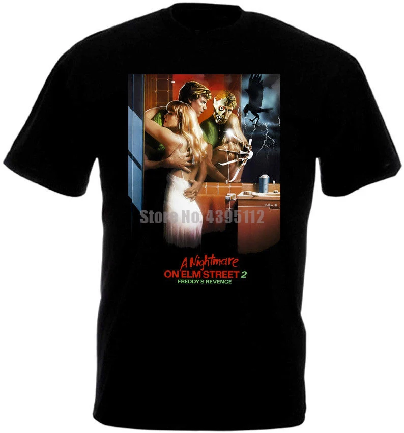 A Nightmare On Elm Street Movie Poster Womens Funny T Shirts Streetwear Shirt Gym King T-Shirt Brand T-Shirts |