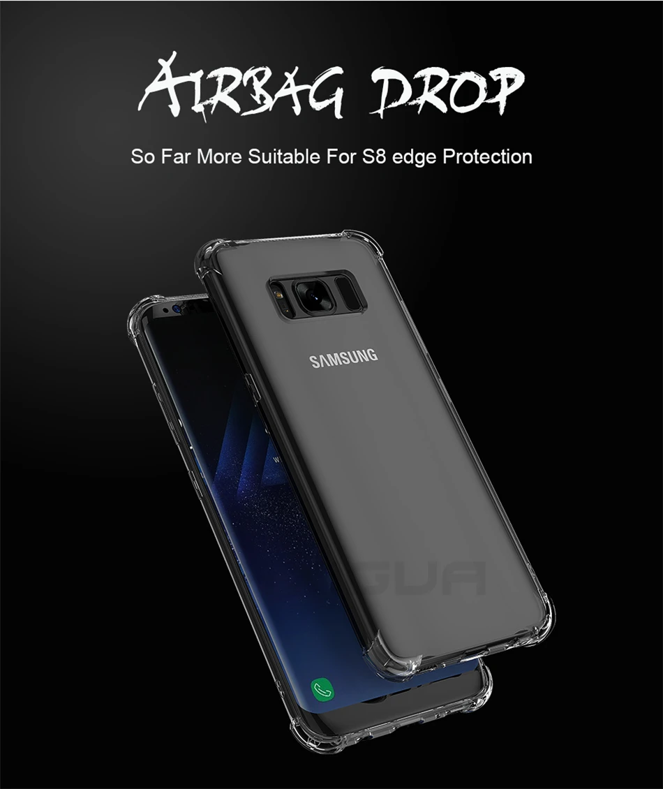 Прозрачный противоударный чехол для samsung Galaxy S10 Plus S10e S8 S9 Plus, мягкие силиконовые чехлы для телефонов samsung Note 10 9 8, задняя крышка