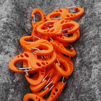 

1Pcs PVC Climbing 8 Shape Climbing Buckle Keychain Key Ring for Outdoor Survival Camping XR-Hot