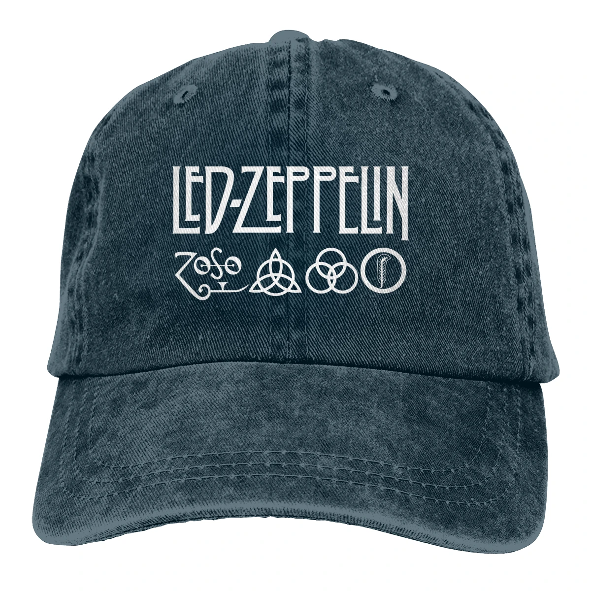 Led-Zeppelin Casquette, Черная мужская и женская джинсовая бейсболка, регулируемая бейсболка для гольфа