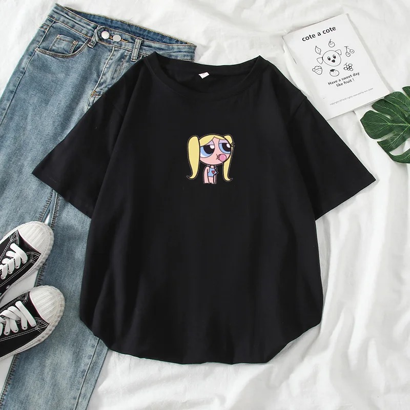 Summer-casual-Women-T-shirts-Ulzzang-Streetwear-kawaii-cartoon-print-Tshirt-Korean-Style-Tops-Harajuku-short (2)