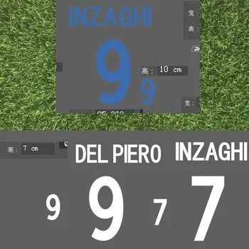 

2002 Italy Nameset Home Away Totti Cannavaro Del Piro Inzaghi Printing Customize Any Name Number Heat Transfer Badge