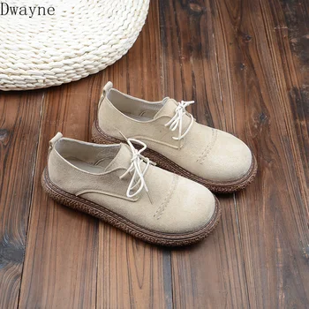 

Japanese retro round head Martin single shoes Mori literary big head doll shoes thick-sole casual shoes Harajuku style flat shoe