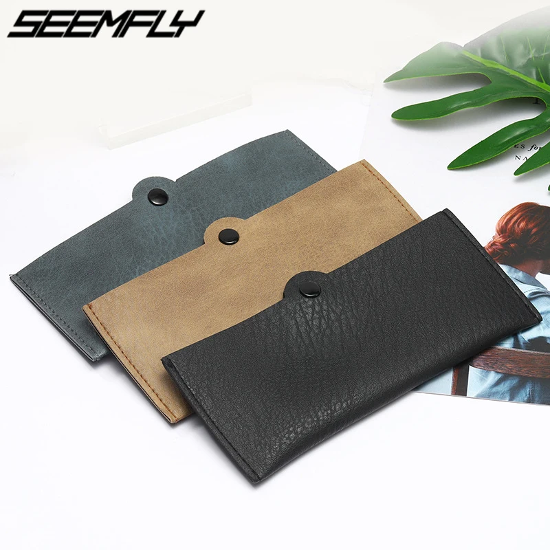 Чехол для очков Seemfly из искусственной кожи мужчин и женщин портативный футляр