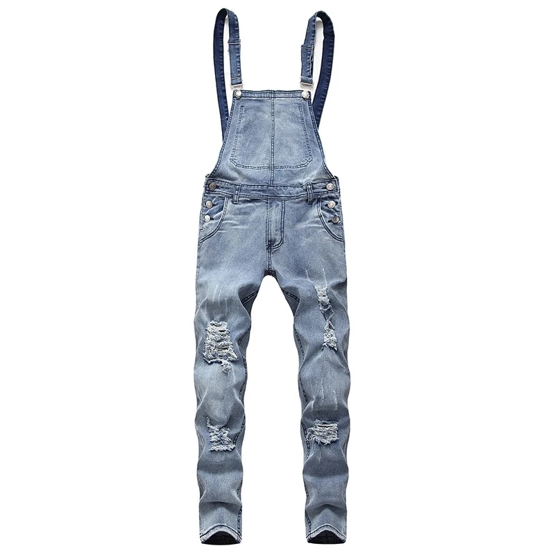 sky blue overalls