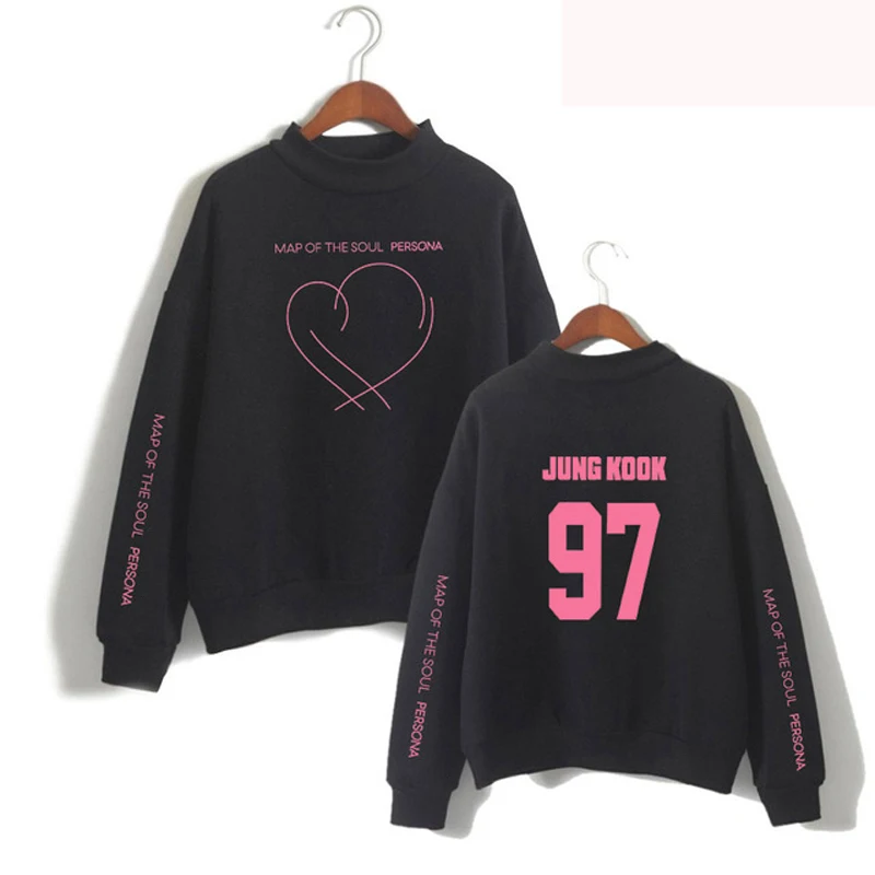 JIMIN J-HOPE JUNG KOOK SUGA толстовка с высоким воротником свитшот для женщин мужчин kpop