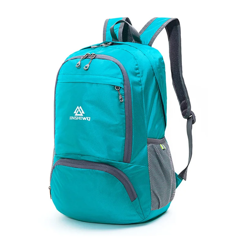 Сверхлегкий рюкзак на молнии с защитой от воровства, вместительная Повседневная Складная Сумка на плечи для путешествий, занятий спортом на открытом воздухе, школы, кемпинга - Цвет: Peacock Blue