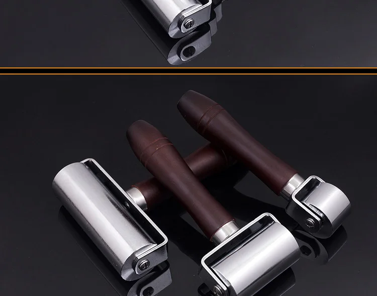 Ролик для отделки кожи инструмент, ручной DIY толкающее колесо, ролик прессовальный инструмент