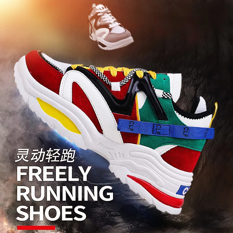 

INS Super Fire Shoe 2019 New Style Autumn And Winter Athletic Shoes Online Celebrity Running Trendy Shoes Students Sports Couple