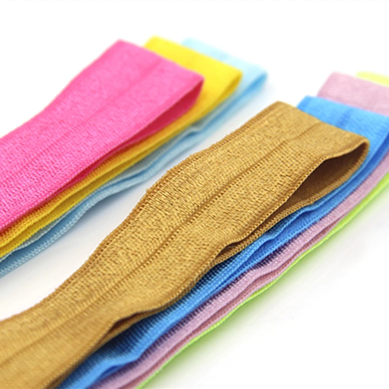 Ribbon Decoration Ribbon Supplies Sewing Ribbon Lace Trim Ribbon 5yards/Lot 5/8" 15mm Elastic Band Multicolor Fold Over Spandex Elastic Ribbon Sewing Lace Trim Waist Band Garment Accessory