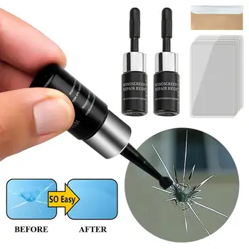

Car Windshield Repair Tool Portable Nano Repair Liquid Window Glass Crack Collision Chip Curing Lamp Repair Set Car Universal
