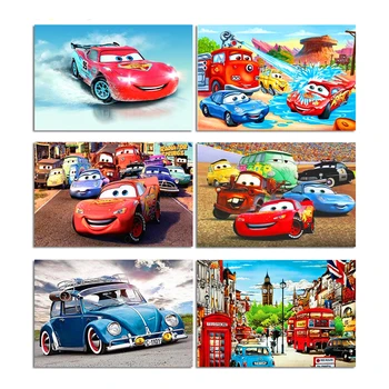 

DIY 5D Diamond Mosaic Diamond Painting Cross Stitch Cartoon Water Cars Kit Diamonds Embroidery Round Drill Home Decoration