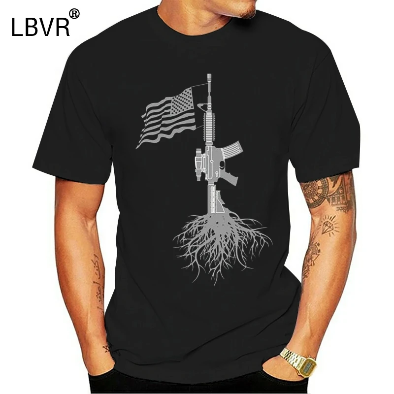 Горячая Распродажа Мужская футболка с американским флагом AR15 надписью Love MOLON LABE